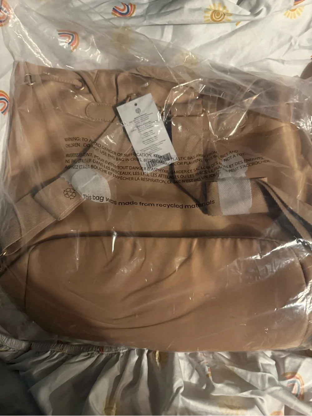 Year of Ours Tan Backpack with Front Pockets